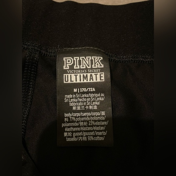 VS. PINK ultimate criss cross v waist leggings-medium like new - Picture 5 of 6